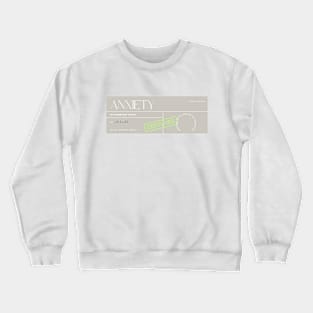 ANXIETY Label Crewneck Sweatshirt